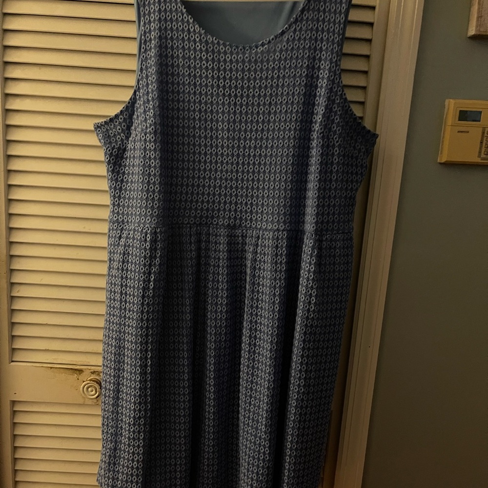 Apt. 9 Blue Geometric Midi Dress